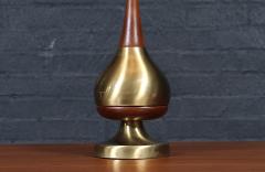 Tony Paul Tony Paul Sculpted Brass Walnut Table Lamp by Westwood Industries - 4599147