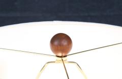 Tony Paul Tony Paul Sculpted Brass Walnut Table Lamps for Westwood Industries - 4450571