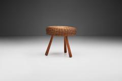 Tony Paul Tony Paul Tripod Wicker Stool America 1950s - 1933280