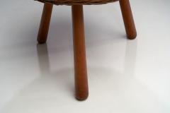 Tony Paul Tony Paul Tripod Wicker Stool America 1950s - 1933286