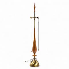 Tony Paul Tony Paul for Westwood Mid Century Walnut and Brass Lamps Pair - 4411461