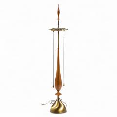 Tony Paul Tony Paul for Westwood Mid Century Walnut and Brass Lamps Pair - 4411464