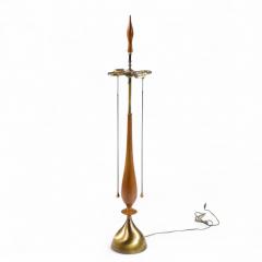 Tony Paul Tony Paul for Westwood Mid Century Walnut and Brass Lamps Pair - 4411465