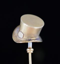 Top Hat and Cane Lapel Pin - 339653