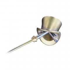 Top Hat and Cane Lapel Pin - 360112