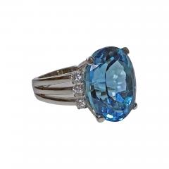 Topaz and Diamond Ring 20th century - 1076589