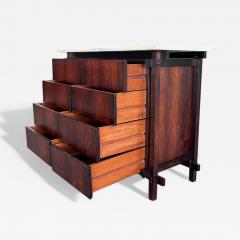 Tora Brasil Brazilian Modern Sideboard or Chest in Hardwood Marble by Tora c 1960s - 3963990