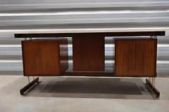 Tora Brasil Mid Century Modern Desk in Hardwood and Marble by Novo Rumo c 1960s - 3878163