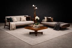 Tora Brazil Brazilian Modern Square Coffee Table in Rosewood Tora 1960s - 4557755