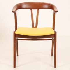 Torbjorn Afdahl Pair of Scandinavian Modern Teak Leather Occasional Chairs by Torbjorn Afdahl - 3402443