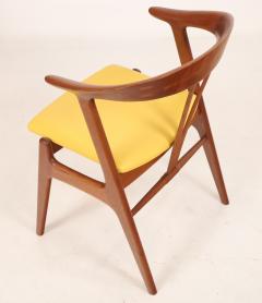Torbjorn Afdahl Pair of Scandinavian Modern Teak Leather Occasional Chairs by Torbjorn Afdahl - 3402446