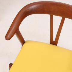Torbjorn Afdahl Pair of Scandinavian Modern Teak Leather Occasional Chairs by Torbjorn Afdahl - 3402448