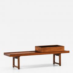 Torbjorn Afdal Bench or Side Table with a Planter Box by Torbj rn Afdal 1960s - 4444204