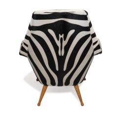 Torbjorn Afdal Danish Lounge Chair in Zebra Leather - 2416164