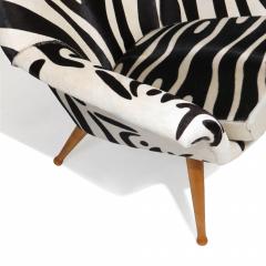 Torbjorn Afdal Danish Lounge Chair in Zebra Leather - 2416166