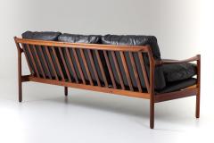 Torbjorn Afdal Midcentury Scandinavian Sofa in Leather and Rosewood by Torbj rn Afdal - 1690124