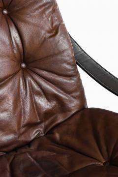 Torbjorn Afdal Pair of Torbj rn Afdal Leather Easy Chairs by Bruksbo 1962 - 4596330