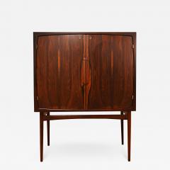 Torbjorn Afdal Spectacular Norwegian Illuminating Bar Cabinet in Rosewood 1950s signed  - 2418512