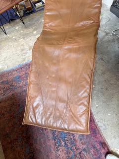 Tord Bjorklund Tord Bj rklund Brown Leather Chaise Lounge 1970 - 4606784