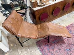 Tord Bjorklund Tord Bj rklund Brown Leather Chaise Lounge 1970 - 4606787