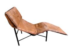 Tord Bjorklund Tord Bj rklund Brown Leather Chaise Lounge 1970 - 4606899