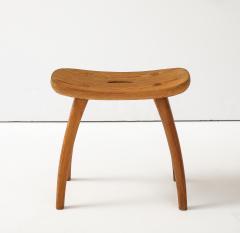 Torsten Claesson Torsten Claeson Hand Made Swedish Curved Stool c 1960s - 3945407