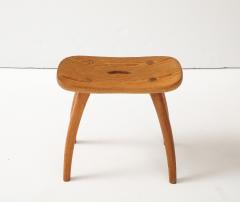 Torsten Claesson Torsten Claeson Hand Made Swedish Curved Stool c 1960s - 3945408