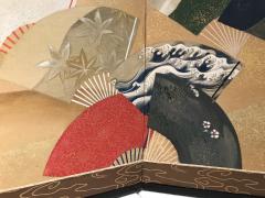 Tosa School Scattered Fans with Seasonal Motifs 19th century - 2594752