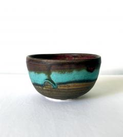 Toshiko Takaezu Ceramic Tea Bowl with Brilliant Glaze by Toshiko Takaezu - 3077439