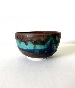 Toshiko Takaezu Ceramic Tea Bowl with Brilliant Glaze by Toshiko Takaezu - 3077440