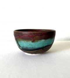 Toshiko Takaezu Ceramic Tea Bowl with Brilliant Glaze by Toshiko Takaezu - 3077441