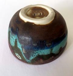 Toshiko Takaezu Ceramic Tea Bowl with Brilliant Glaze by Toshiko Takaezu - 3077448