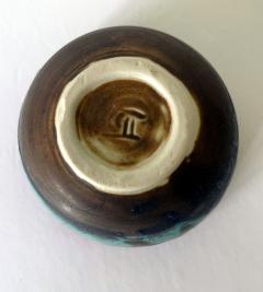 Toshiko Takaezu Ceramic Tea Bowl with Brilliant Glaze by Toshiko Takaezu - 3077451