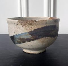 Toshiko Takaezu Glazed Ceramic Tea Bowl with Abstract Strokes by Toshiko Takaezu - 2530628