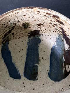 Toshiko Takaezu Glazed Ceramic Tea Bowl with Abstract Strokes by Toshiko Takaezu - 2530636