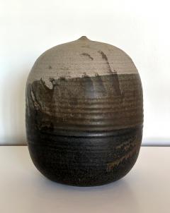 Toshiko Takaezu Important Storied Tall Ceramic Pot with Rattle and Handprints by Toshiko Takaezu - 3555507