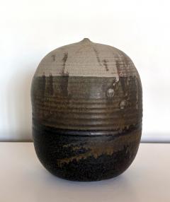 Toshiko Takaezu Important Storied Tall Ceramic Pot with Rattle and Handprints by Toshiko Takaezu - 3555508
