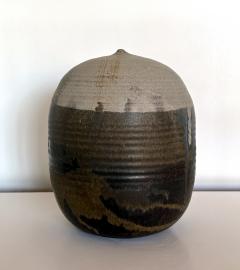 Toshiko Takaezu Important Storied Tall Ceramic Pot with Rattle and Handprints by Toshiko Takaezu - 3555511