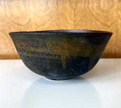 Toshiko Takaezu Large Ceramic Bowl with Abstract Glaze by Toshiko Takaezu - 4637827