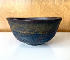 Toshiko Takaezu Large Ceramic Bowl with Abstract Glaze by Toshiko Takaezu - 4637829