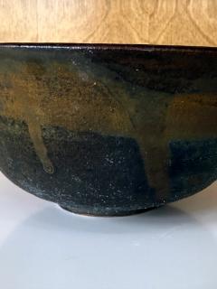 Toshiko Takaezu Large Ceramic Bowl with Abstract Glaze by Toshiko Takaezu - 4637835