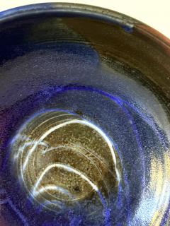 Toshiko Takaezu Large Ceramic Bowl with Brilliant Blue Glaze by Toshiko Takaezu - 4812660