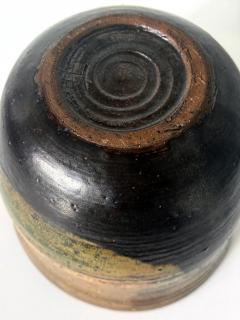 Toshiko Takaezu Large Ceramic Glazed Vase in Cachepot Form by Toshiko Takaezu - 4350563