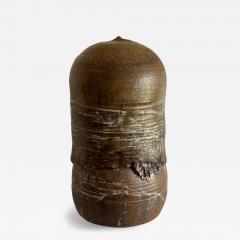 Toshiko Takaezu Large Unusual Ceramic Pot with Rattle and Handprint by Toshiko Takaezu - 3679627