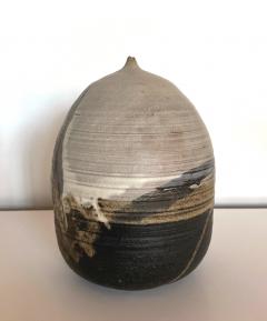 Toshiko Takaezu Storied Tall Ceramic Pot with Rattle and Fingerprints by Toshiko Takaezu - 3555317