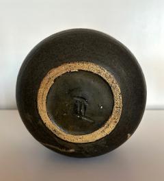 Toshiko Takaezu Storied Tall Ceramic Pot with Rattle and Fingerprints by Toshiko Takaezu - 3555321