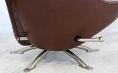 Toshiyuki Kita Toshiyuki Kita for Cassina Dodo Reclining Lounge Chair in Brown Leather - 3303749