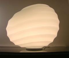Toso Vintage 1960s Italian Stone like White Murano Glass Table or Floor Lamp - 987018