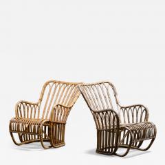 Tove Edvard Kindt Larsen Pair of Tove Kindt Larsen rattan chairs - 4588440