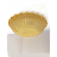Traditional Amber Graniglia Budino Murano Glass Flush Mount in 70 Style - 4567039